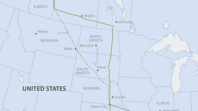 Terminated Keystone XL Pipeline Route Map thumbnail